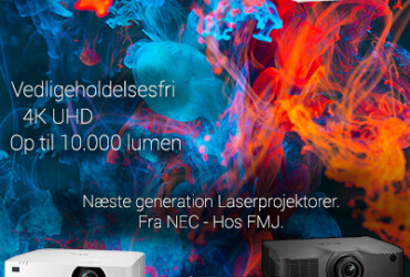 4K UHD og vedligeholdelsesfri projektorer fra NEC